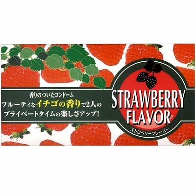 ストロベリーフレーバーコンドーム 12個入り