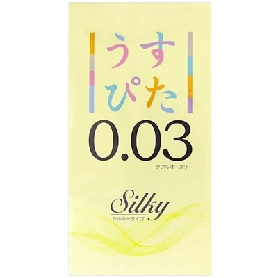 うすぴた0.03 ダブルオースリー Silkyタイプ 12個入り